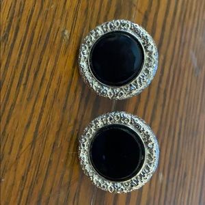 Swank black cuff links